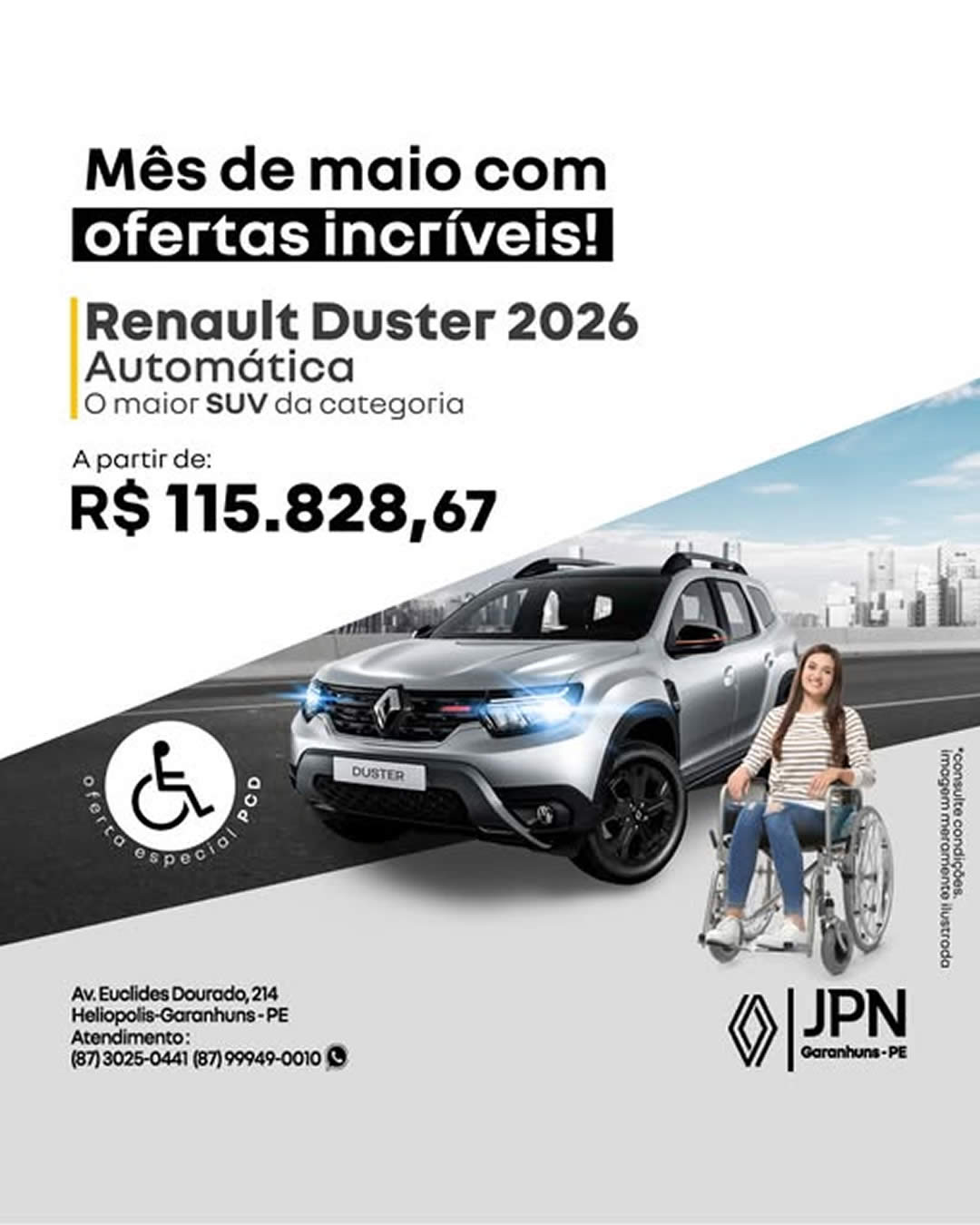 Oferta - DUSTER PCD MAIO 2025