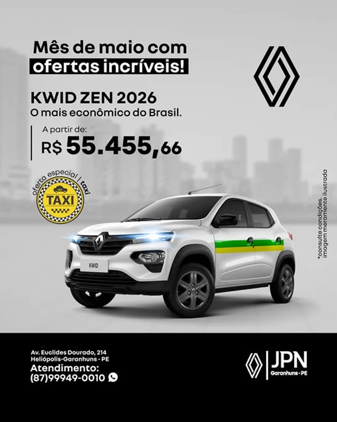 Oferta - KWID ZEN TAXI MAIO 2025